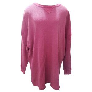 Free People Gray Long Sleeve Pink Ladies Sweatshirt XS
